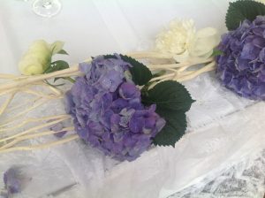 greek island wedding flowers
